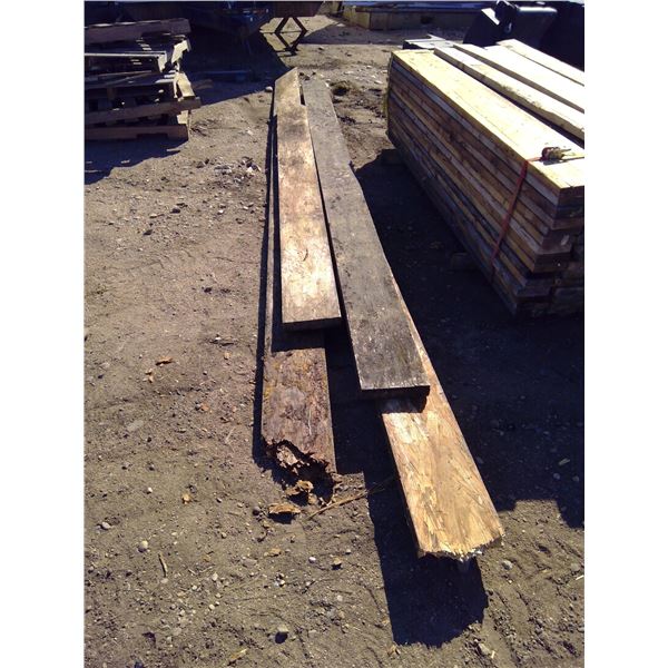 4 scrap wood beams