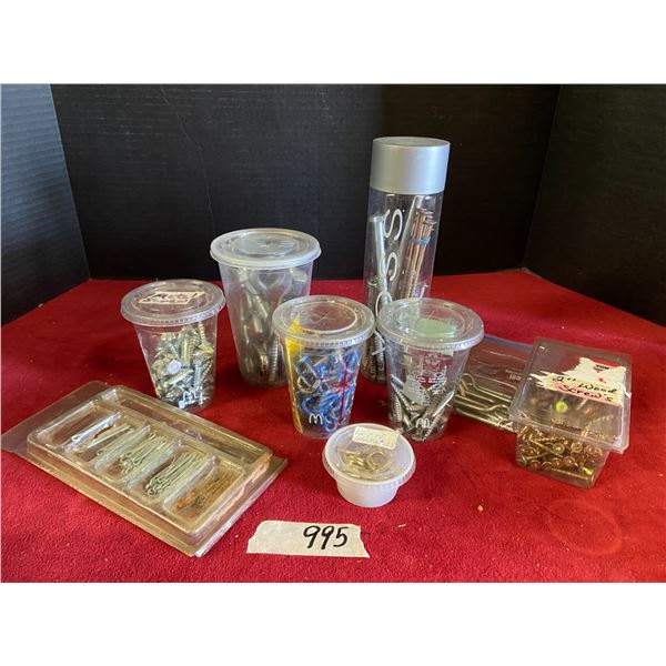 Lot of Misc. screws/small chain/hooks
