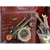 Image 4 : Lot of assorted items including wrenches, hose clamps, drill bits etc..