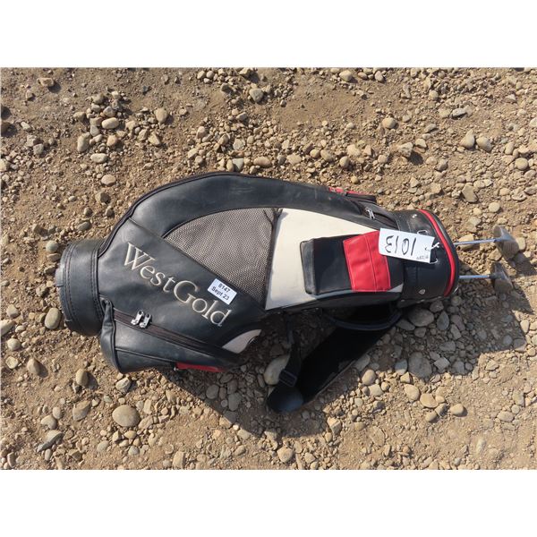 WestGold gulf bag with 2 clubs: North wetern & Cadiegear