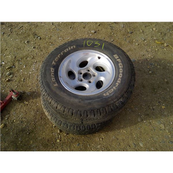 2 Rims/Tires off Ford Explorer P235/75 R15