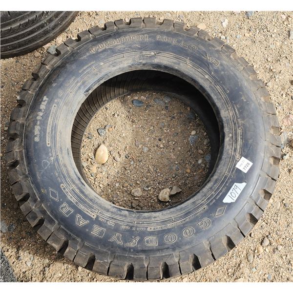 Single Goodyear tire - 8.75-16.5LT - lots of tread left