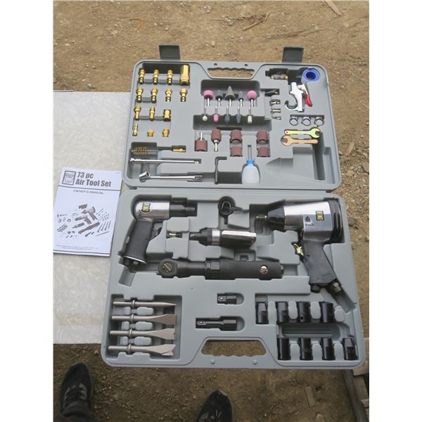 complete Powerfist 73pc air tool set