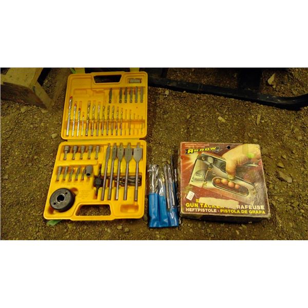 stapler and drill bits