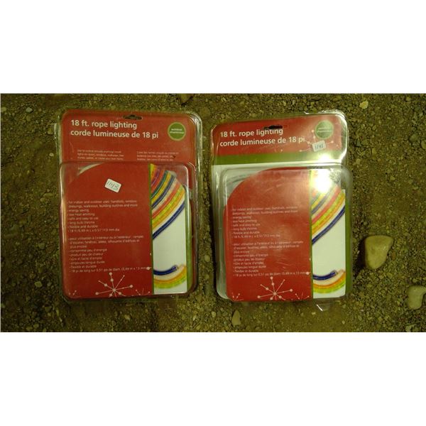 2 18' rope lights ( new in packaging)