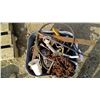 Image 1 : Pail of chains, tools and misc items