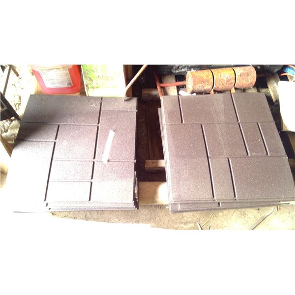 11     2' X 2' rubber pavers