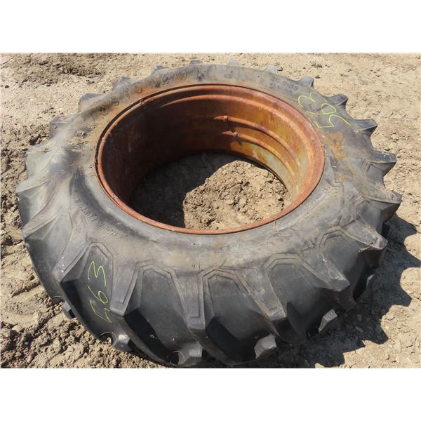 20.8-38 Firestone Tractor tire on 18" Rim