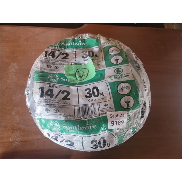 roll of outdoor 14/2 wire