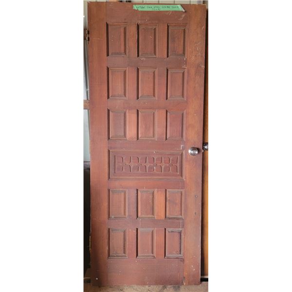 32x80 antique solid wood scribe door