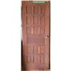 Image 1 : 32x80 antique solid wood scribe door