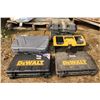 Image 2 : 5 assorted tool cases - 1 battery case, Dewalt tool cases, Mastercraft case, etc.