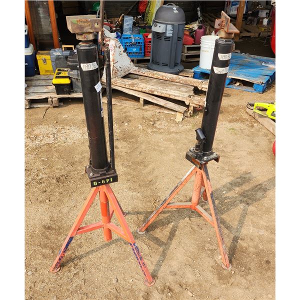 Pair of Powerfist 5 ton longstroke hydraulic jacks