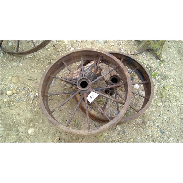 2  30" steel wheels