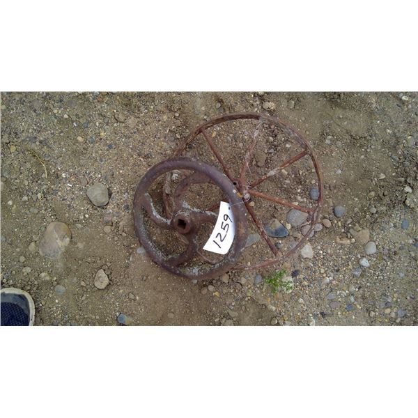 2 small wheels ( 12 and 16")