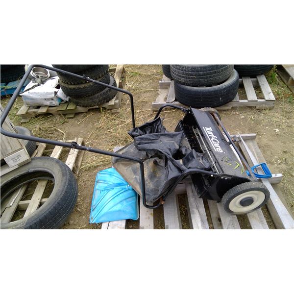 lawn sweep and shovel