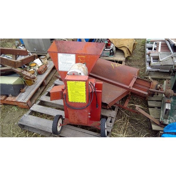 Sears craftsman shredder and Hart Carter Company blower on pallet