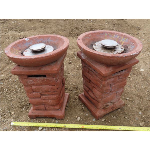 2 propane fire stands