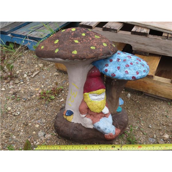 Mushroom gnome ornament