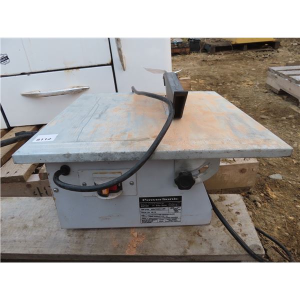 Table top 7" Tile saw  - Power Sonic - Model 80700