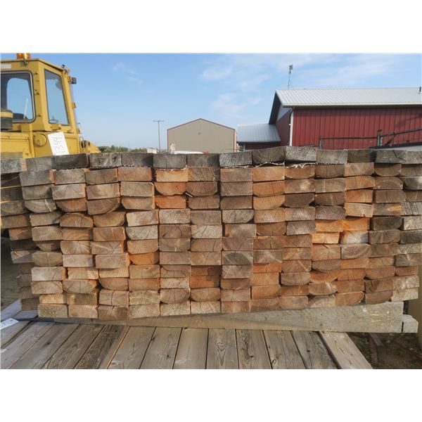 Stamped 2"x4"x6' 168 pieces dry #2 grade and better lumber