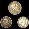 Image 1 : (3) Varied US SILV Coinage (1871, 1892, 1913) NIC