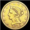 Image 1 : 1843 $2.50 Gold Quarter Eagle NICELY CIRCULATED