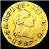 Image 1 : 1759 Spain .0475oz Gold 1/2 Escudo NICELY CIRCULAT