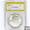 Image 1 : 1897-O Morgan Silver Dollar PGA MS63+