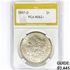 Image 1 : 1897-O Morgan Silver Dollar PGA MS62+