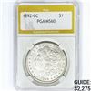 Image 1 : 1892-CC Morgan Silver Dollar PGA MS60