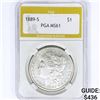Image 1 : 1889-S Morgan Silver Dollar PGA MS61