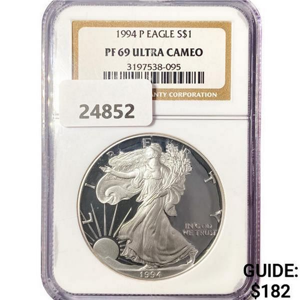 1994 American 1oz Silver Eagle NGC PF69 Ultra CAM