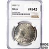 Image 1 : 1888 Morgan Silver Dollar NGC MS65