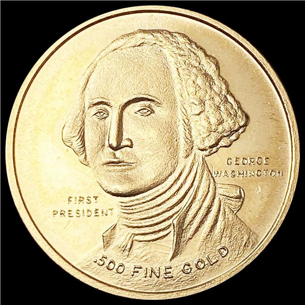 1976 US Washington 2.3g Gold Round UNCIRCULATED
