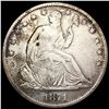 Image 1 : 1871-S Seated Liberty Half Dollar CLOSELY UNCIRCUL