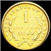 Image 2 : 1849 Open Wreath Rare Gold Dollar NICELY CIRCULATE