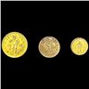 Image 1 : 1909 AK Yukon Expo Gold 1.75 DWT Set (3 Coins) LIG