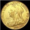 Image 1 : 1898 G. Britain .2355oz Gold Sovereign CLOSELY UNC