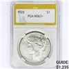 Image 1 : 1928 Silver Peace Dollar PGA MS63+