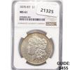 Image 1 : 1878 8TF Morgan Silver Dollar NGC MS61