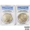 Image 1 : 1922-D Set (2) Silver Peace Dollar PCGS MS61