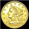 Image 1 : 1907 $2.50 Gold Quarter Eagle UNCIRCULATED