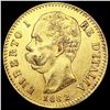 Image 1 : 1882 Italy .1867oz Gold 20 Lire CLOSELY UNCIRCULAT