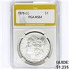 Image 1 : 1878-CC Morgan Silver Dollar PGA MS64