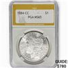 Image 1 : 1884-CC Morgan Silver Dollar PGA MS65