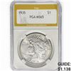 Image 1 : 1935 Silver Peace Dollar PGA MS65
