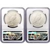 Image 2 : 1922-D Set (2) Silver Peace Dollar NGC MS