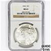 Image 1 : 1922-S Silver Peace Dollar NGC MS63