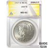 Image 1 : 1927 Silver Peace Dollar ANACS MS61